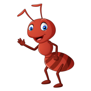 Cute Ant Cartoon Sticker