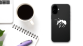 Cute Ant Sticker on a Phone (New) example