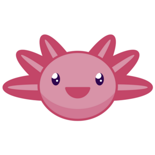 Cute Axolotl Emoji Sticker