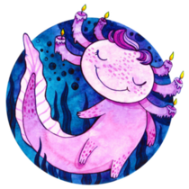 Cute Axolotl Sticker