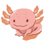 Cute Baby Axolotl Sticker