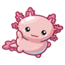 Cute Baby Axolotl Sticker