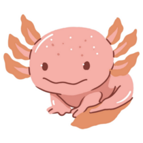 Cute Baby Axolotl Sticker