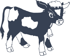 Cute Baby Cow Sticker