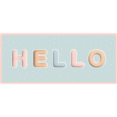 Cute Baby Hello Sticker