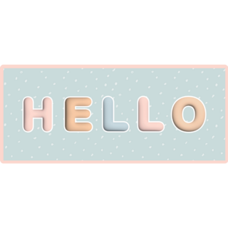 Cute Baby Hello Sticker