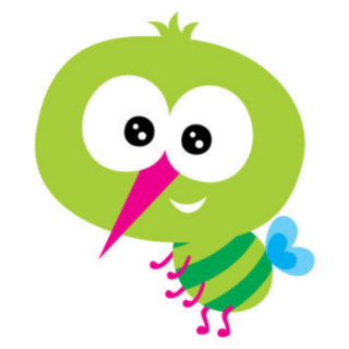 Cute Baby Mosquito Cartoon Sticker