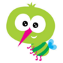 Cute Baby Mosquito Cartoon Sticker