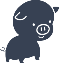 Cute Baby Pig Sticker