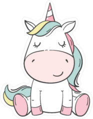 Cute Baby Unicorn Sticker