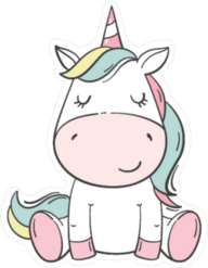 Cute Baby Unicorn Sticker