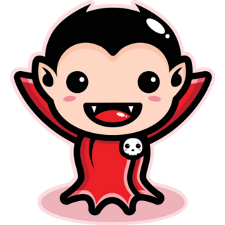 Cute Baby Vampire Sticker
