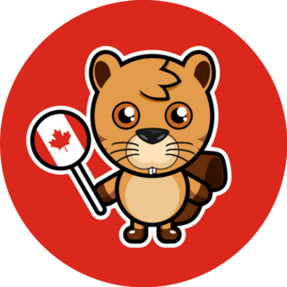 Cute Beaver As A National Animal Of Canada Sticker