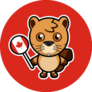Cute Beaver As A National Animal Of Canada Sticker