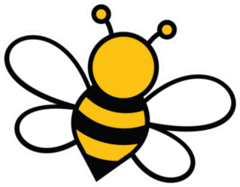 Cute Bee Doodle Sticker