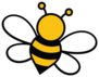 Cute Bee Doodle Sticker