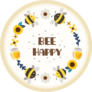 Cute Bee Happy Floral Honey Lettering Sticker 