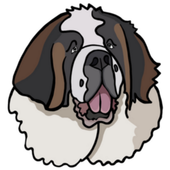 Cute Big Dog Sticker