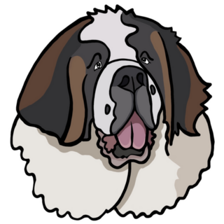 Cute Big Dog Sticker