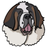 Cute Big Dog Sticker