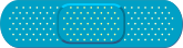 Cute Blue Band Aid Bandage Sticker