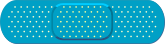 Cute Blue Band Aid Bandage Sticker