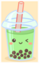 Cute Boba Bubble Green Tea Sticker