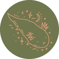 Cute Boho Axolotl Sticker