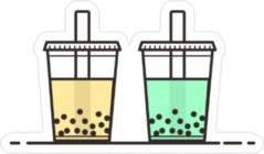 Cute Bubble Tea Sticker