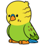 Cute Budgerigar Parakeet Sticker