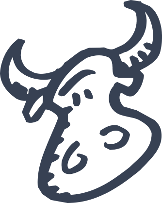 Cute Bull Head Sticker