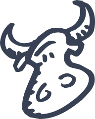 Cute Bull Head Sticker