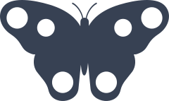 Cute Butterfly With Dots Sticker