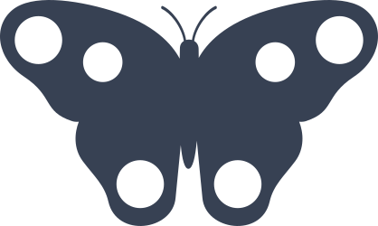 Cute Butterfly With Dots Sticker
