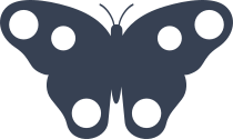 Cute Butterfly With Dots Sticker