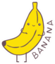 Cute Cartoon Banana Sticker