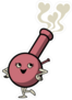 Cute Cartoon Bong Sticker
