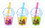 Cute Cartoon Bubble Tea Sticker