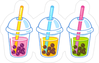 Cute Cartoon Bubble Tea Sticker