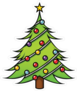 Cute Cartoon Christmas Tree Sticker