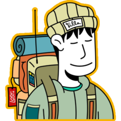 Cute Cartoon Explorer Outfit Sticker