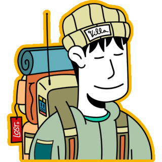Cute Cartoon Explorer Outfit Sticker