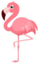 Cute  Cartoon Flamingo Sticker