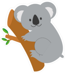 Cute Cartoon Koala Sticker