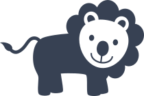 Cute Cartoon Lion Sticker