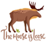 Cute Cartoon Moose, The Moose Is Loose Sticker