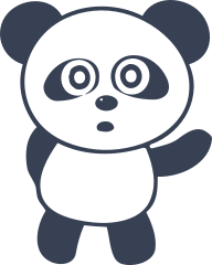 Cute Cartoon Panda Bear Sticker