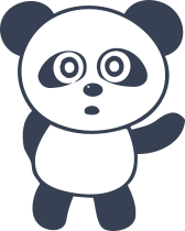 Cute Cartoon Panda Bear Sticker