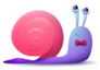 Cute Cartoon Snail In Bow Tie Sticker