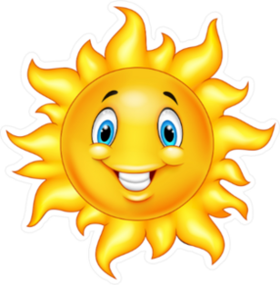 Cute Cartoon Sun Sticker
